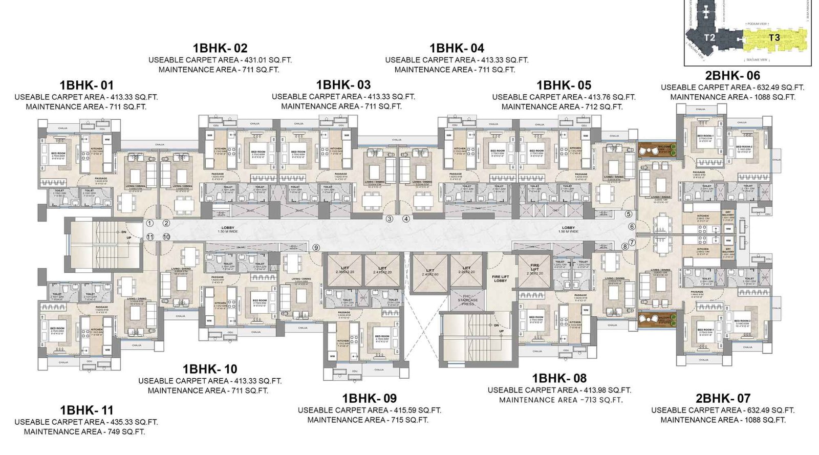 Sector-Zero-Navi-Mumbai-Floor-Plan-Tower-3